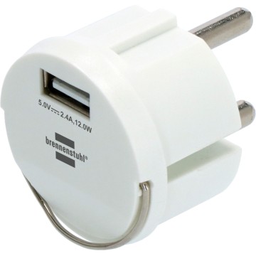 Adapter gniazda USB 2.4A biały