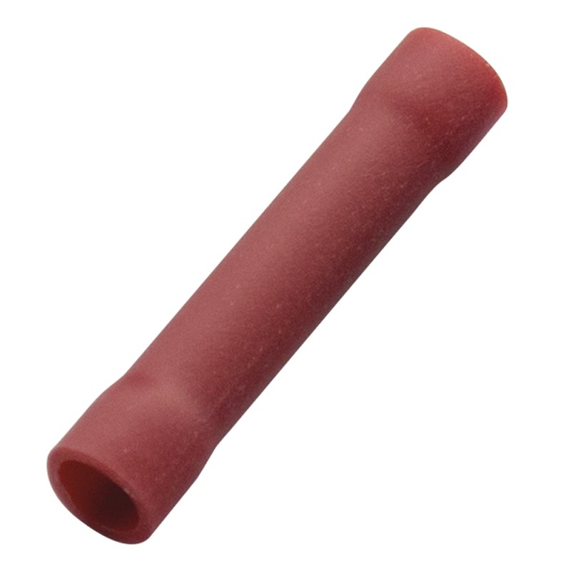 Złączka doczołowa izolowana 0,5-1,0 mm czerwona